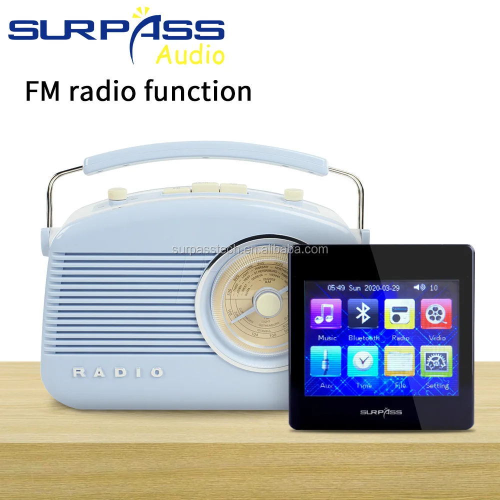 High Quality Smart Background Music System Supports USB/SD Card/Blue-tooth Multi-function Music Player HiFi In Wall Amplifier