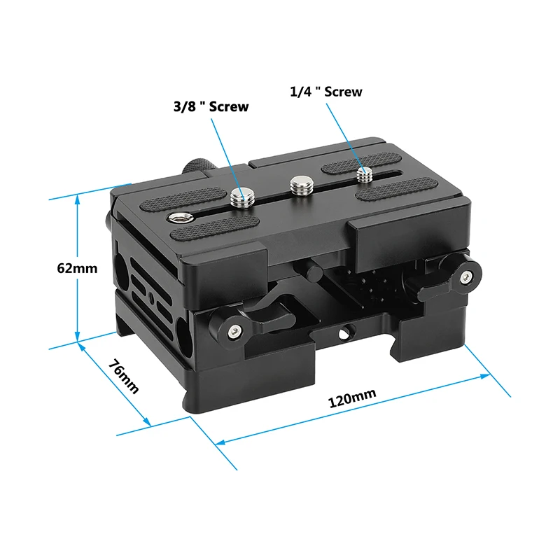 Camvate-placa de Liberação Rápida para o Ombro Dslr Placa Base da Câmera Braçadeira Dovetail Arri Lws Rod Support System Tripé 15 mm - Image 5