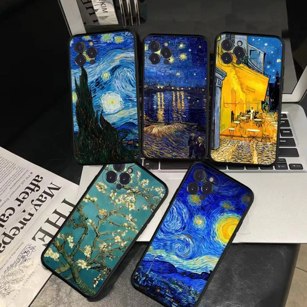 Van Gogh Starry Sky Art Soft Silicone Phone Case