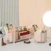 New Household 360° Rotating Makeup Organizer,Cosmetic Organizer,Dresser Makeup Organizer Large Capacity Cosmetic Display Case 6