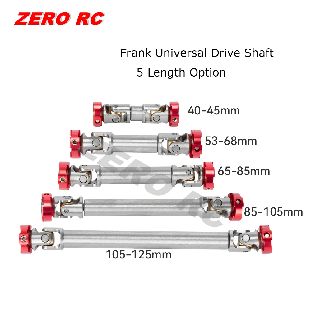 HD Stainless Steel Frank Universal Drive Shaft 40MM- 125MM For RC Rock ...