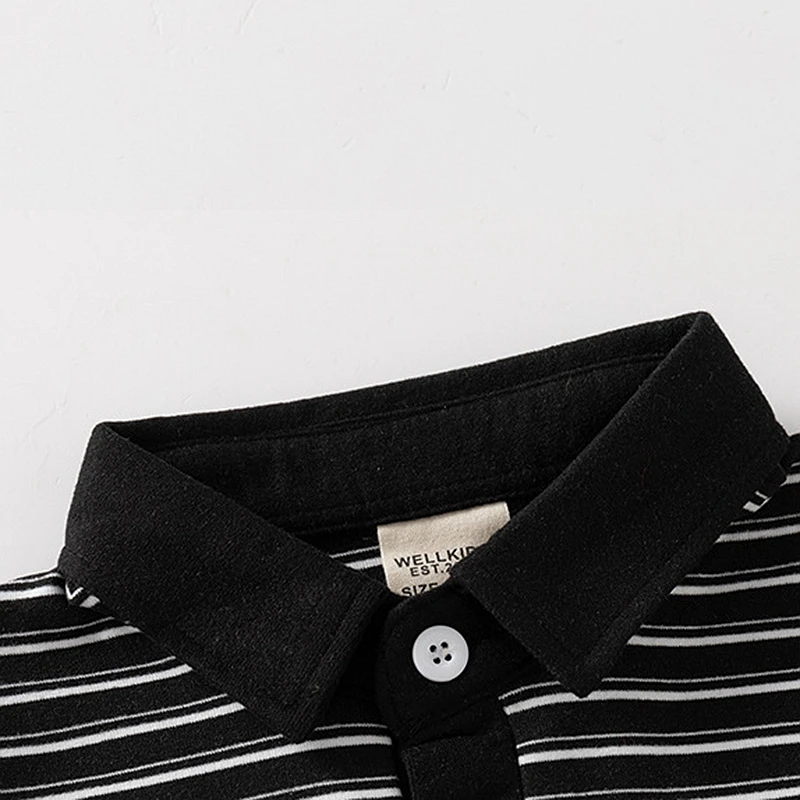XUANMU Polo per bambini, camicette a maniche lunghe per bambini, ricami per bambini, camicie con colletto rovesciato, magliette, vestiti per bambini XB067_voghion.com