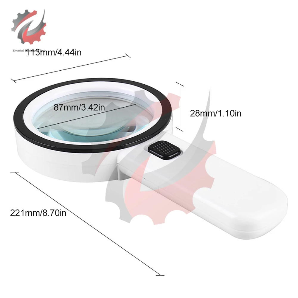 Magnifying Glass with 12 LED Lights 30X