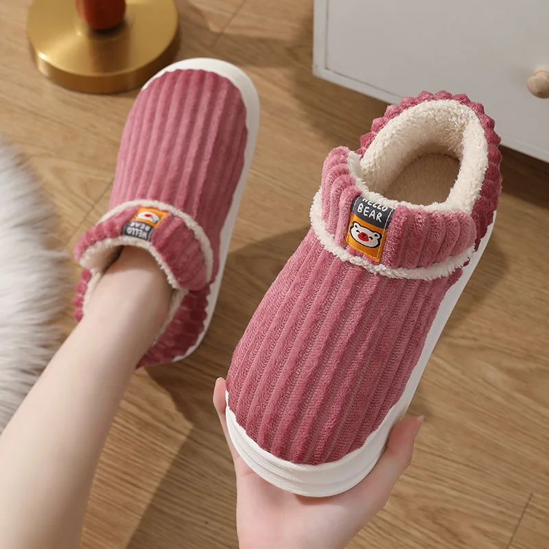 Men's Cozy Winter Fur-Lined House Slippers - true deals club