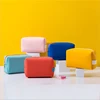 Leather Travel Cosmetic Bag Portable Women /Man Makeup Case Waterproof Multifunctional Toiletry Organizer Storage Bag 4