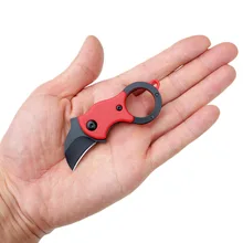Couteau à griffes d'aigle pliable et tranchant, Mini couteau en fer de Karambit EDC outil Portable d'extérieur