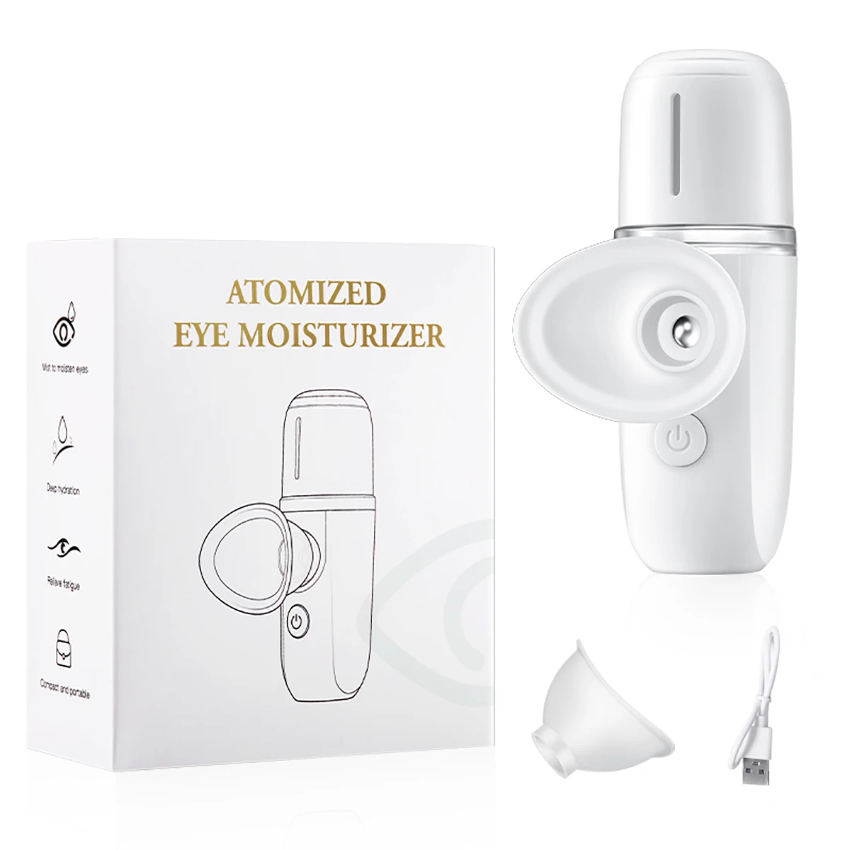 Nano Spray Gesichtsdampfer - Augennebel Dampfsprüher Mit Wärmefunktion - Tragbar