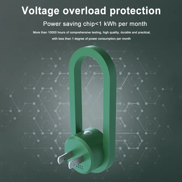 2 Az 1 -Ből Ultrahangos Szúnyogtaszító Mini Led Éjszakai Fény Beltéri Szúnyoggyilkos Könnyű Elektronikus Szúnyog Ismétlő Bug Zapper - Image 5