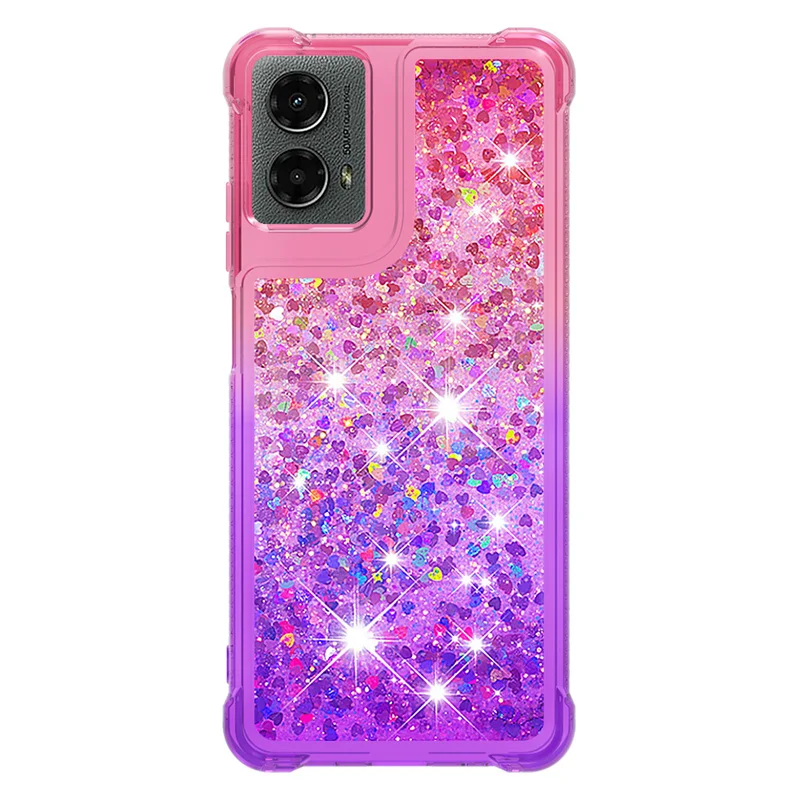 Glitter Quicksand Anti-Fall Fashion Case - Soft Colored Etui Cover