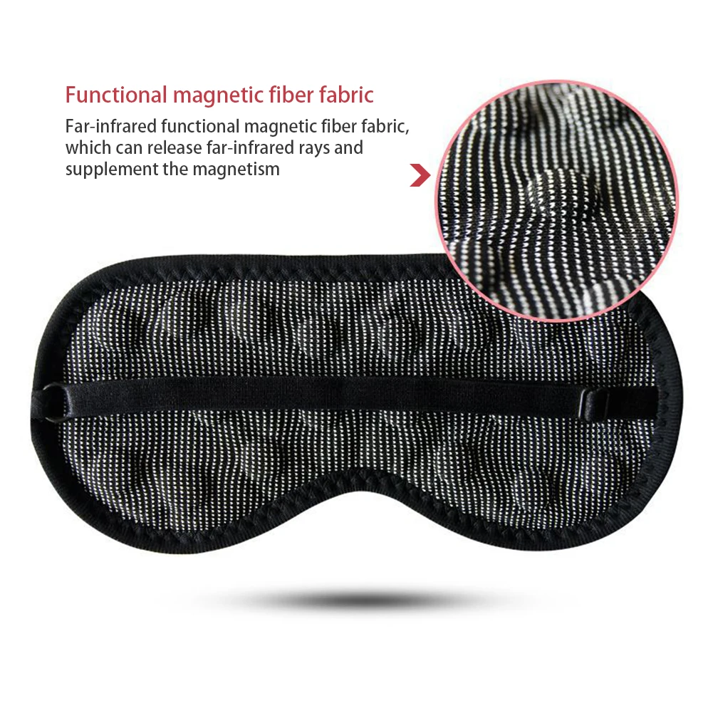 Sleepping Eye Mask Soft Flannel Magnetic Therapy Eye Care Eye Blindfold Cover Shade for Travel Rest Sleep 3