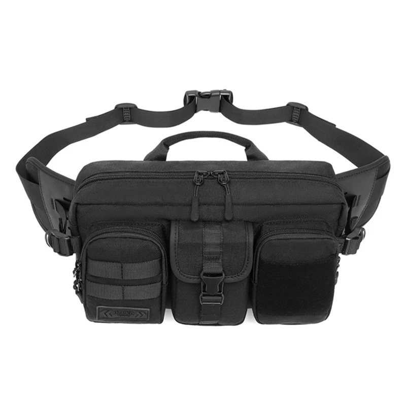 

Men's Waist Bag Fashion Outdoor Sports Chest Bags Male Waterproof Fanny Belt Pack Hip Bum Crossbody Bag Large Molle Pouch