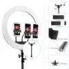 Fosoto FT-21N 21 Inch LED Photography Light Dimmable USB Charge Ring Lamp with Tripod Remote For Makeup Youtube Lighting 3