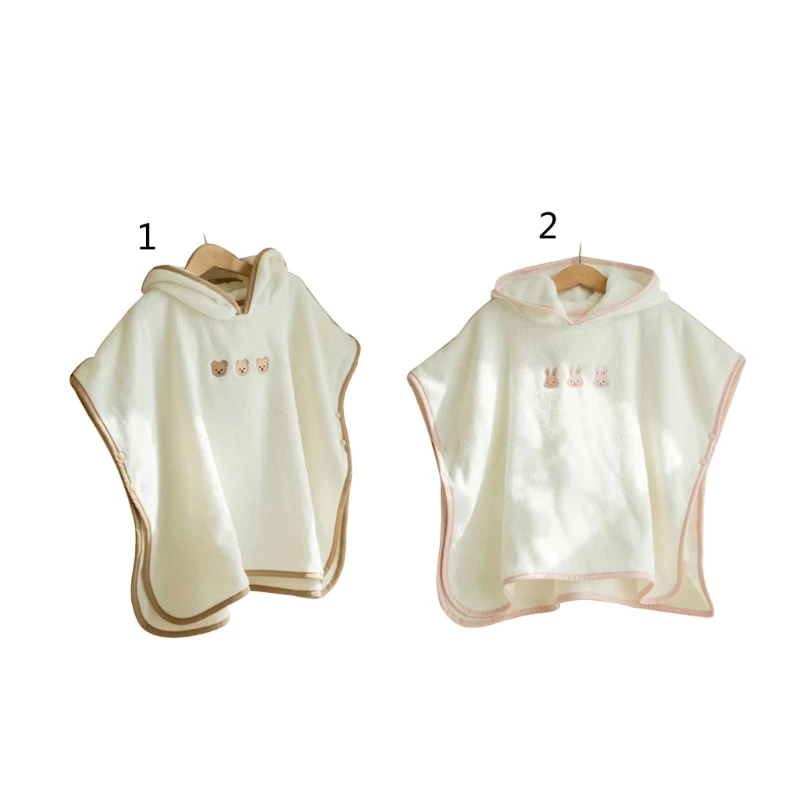 

Baby Hooded Towel Boys Girls Unisex Bath Robe Newborns Quick-Dry Beach Towel