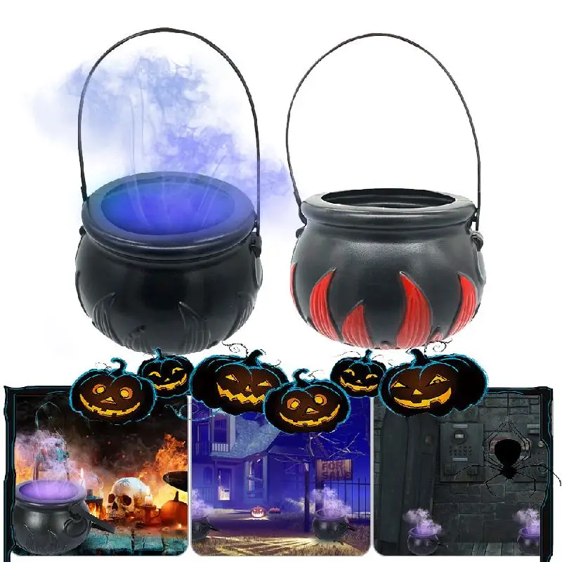 

Halloween Witch Pot Cauldron 12 Color Changing Party Prop Color Changing Party Prop Decor Mister Mist Maker Smoke Fog Machine
