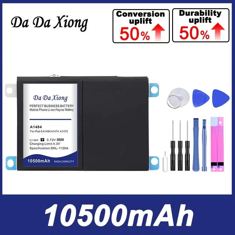 Bateria em Estoque para Ipad Air 10500mah Ipad A1474 A1475 A1484 A1476 A1822 A1823 A1893 A1954