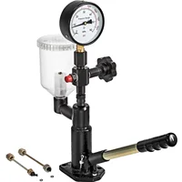 SucceBuy Diesel Fuel Injector Nozzles Tester with Dual Scale Gauge 6000PSI Engine Fuel Tester Repair Tool for Car Tractor Truck