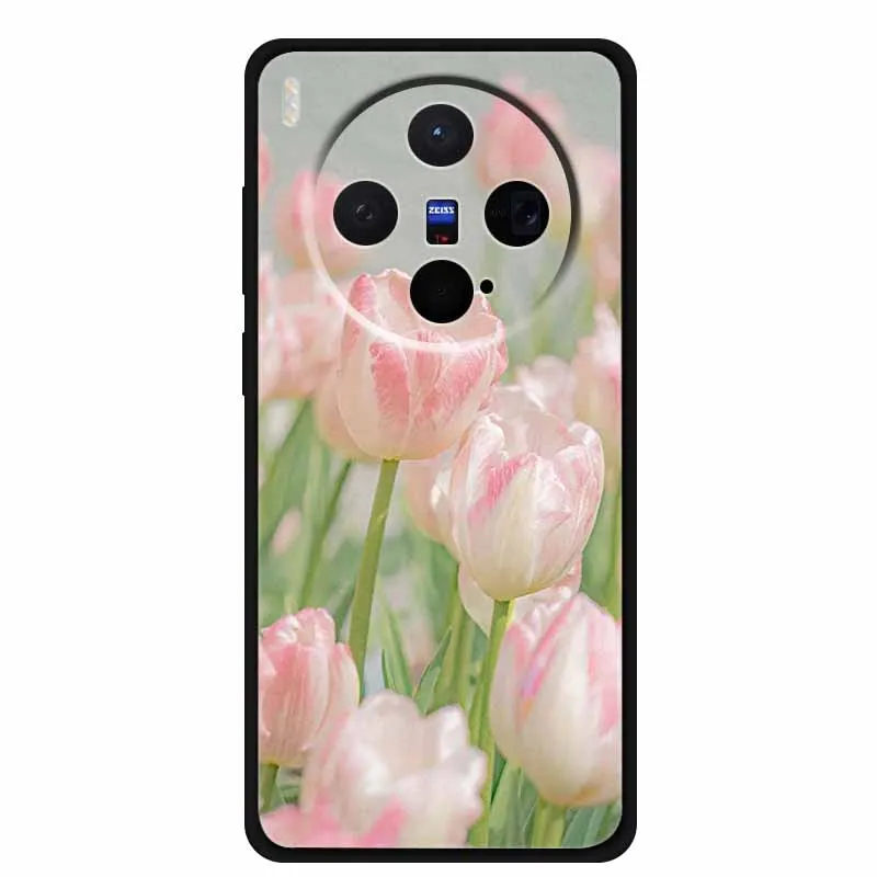 Black TPU Soft Silicone Phone Case  - Fashionable Anime Design with Protective Bumper