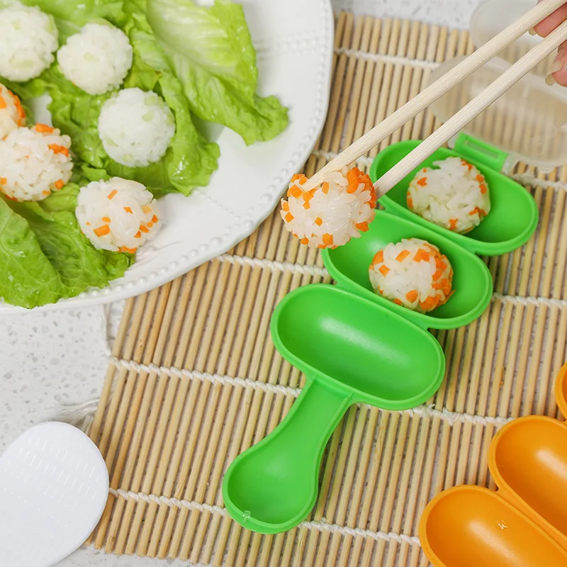 

1pc Creative Lunch Maker Vegetable Roll Mould Sushi Mold Rice Ball Molds Food Decoration Ball Shaped Kitchen Diy Bento Gadgets