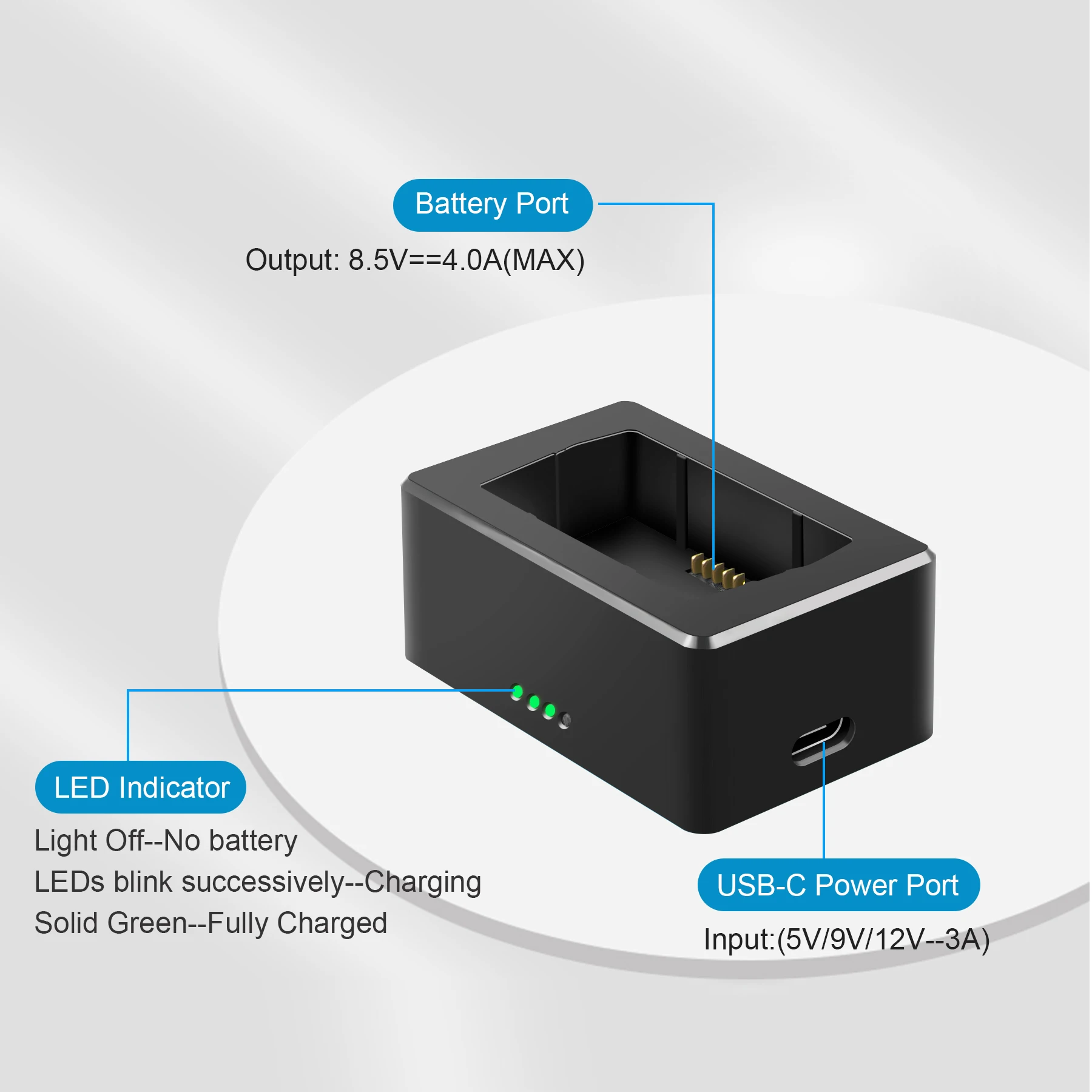Chargeur Rapide de Batterie pour Drone DJI Mini 3 Pro QC3.0 avec Câble ...