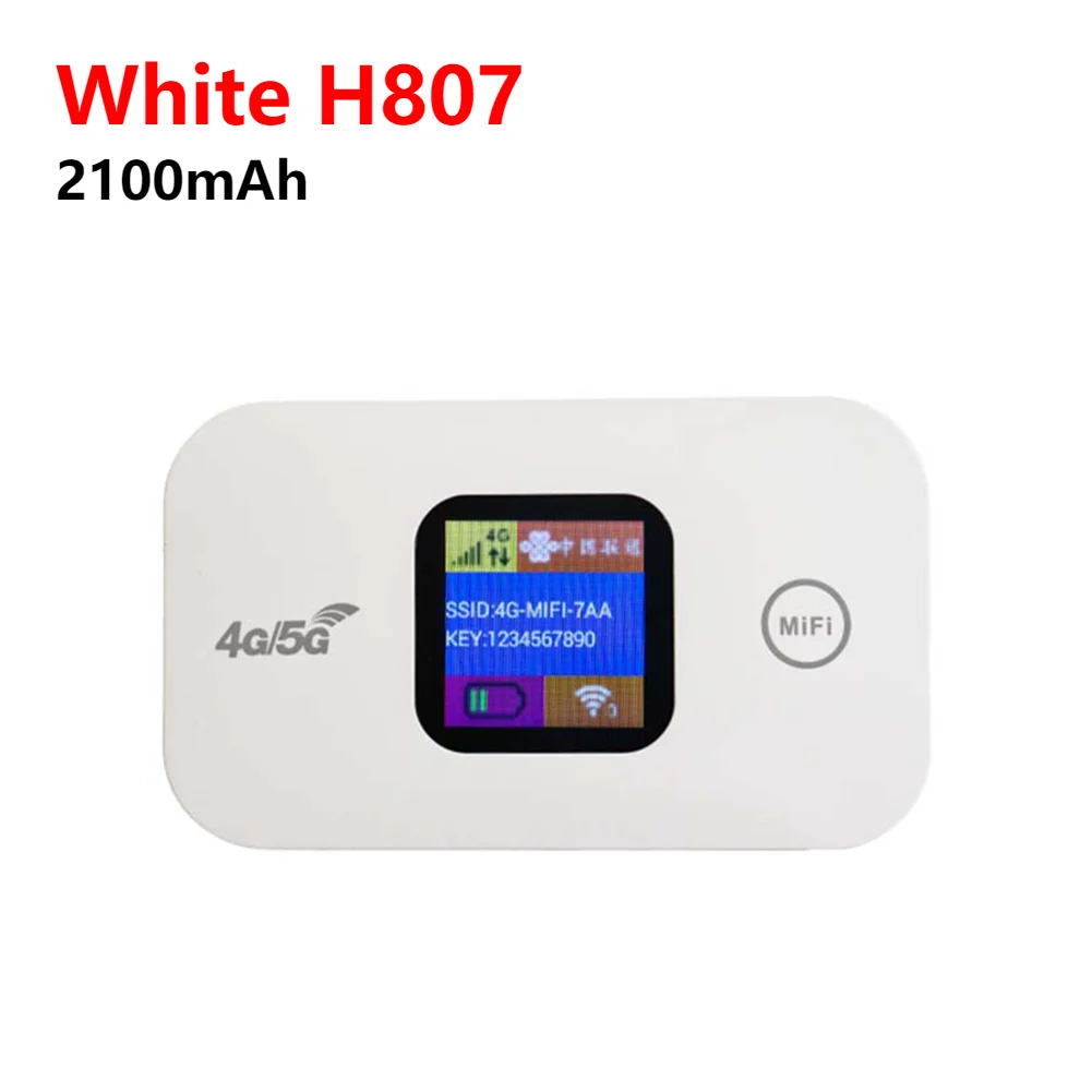 H807 Pro 4G LTE נתב WiFi עם חריץ לכרטיס SIM תדר מוגבל נתבים 3650/2100mAh מודם מהירות גבוהה מחדש WiFi נייד