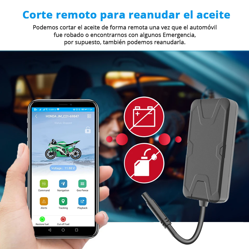 GPS Tracker Car C41 4G Para Auto 9-90V Mini Locator Relay Battery Anti-theft Alarm for Motorcycle APP Waterproof Device