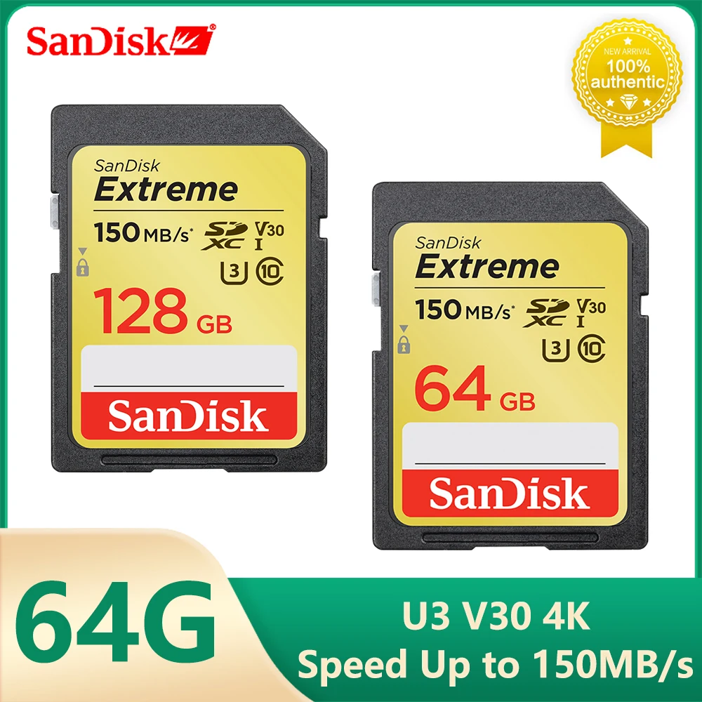 Sandisk Extreme Sd Card Class10 Sd Card 32gb 90mb/s Fastest Memory Card
