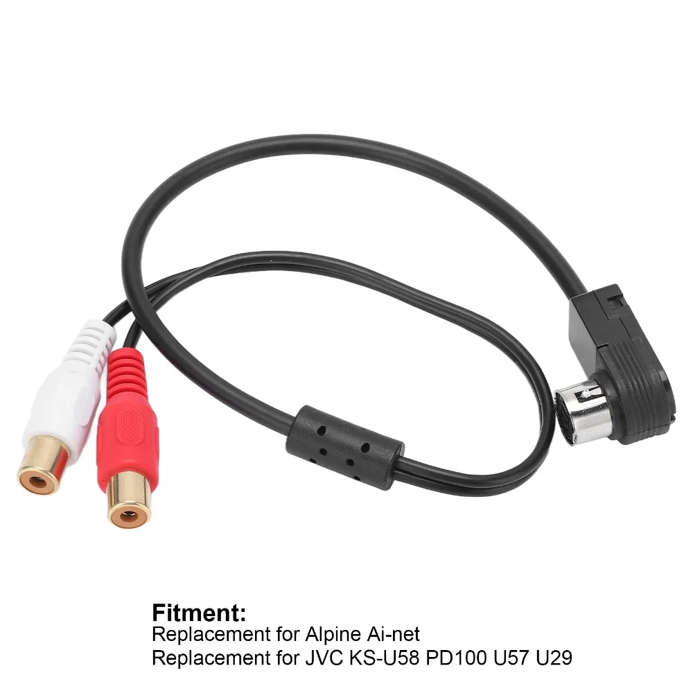 RCA Audio Car Radio AUX Cable AUX Input Audio Cable Adapter IN RCA for KCA121B Ainet Player 9887 105 117 9855