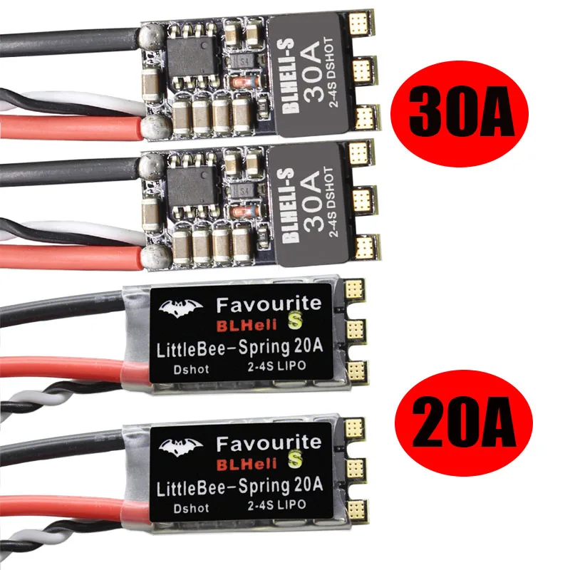 CENPEK Parti e Accessori Piccola Ape BLHeli-s Primavera 20A ESC 2-4 S Supporti per Mulitshot DSHOT Oneshot42 OneShot125 Multicopter-20A