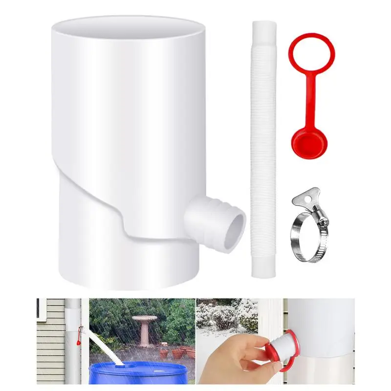 Rain Water Collecting Kit Rainwater Collection Kit UV Resistant Rain Barrel Diverter Kit