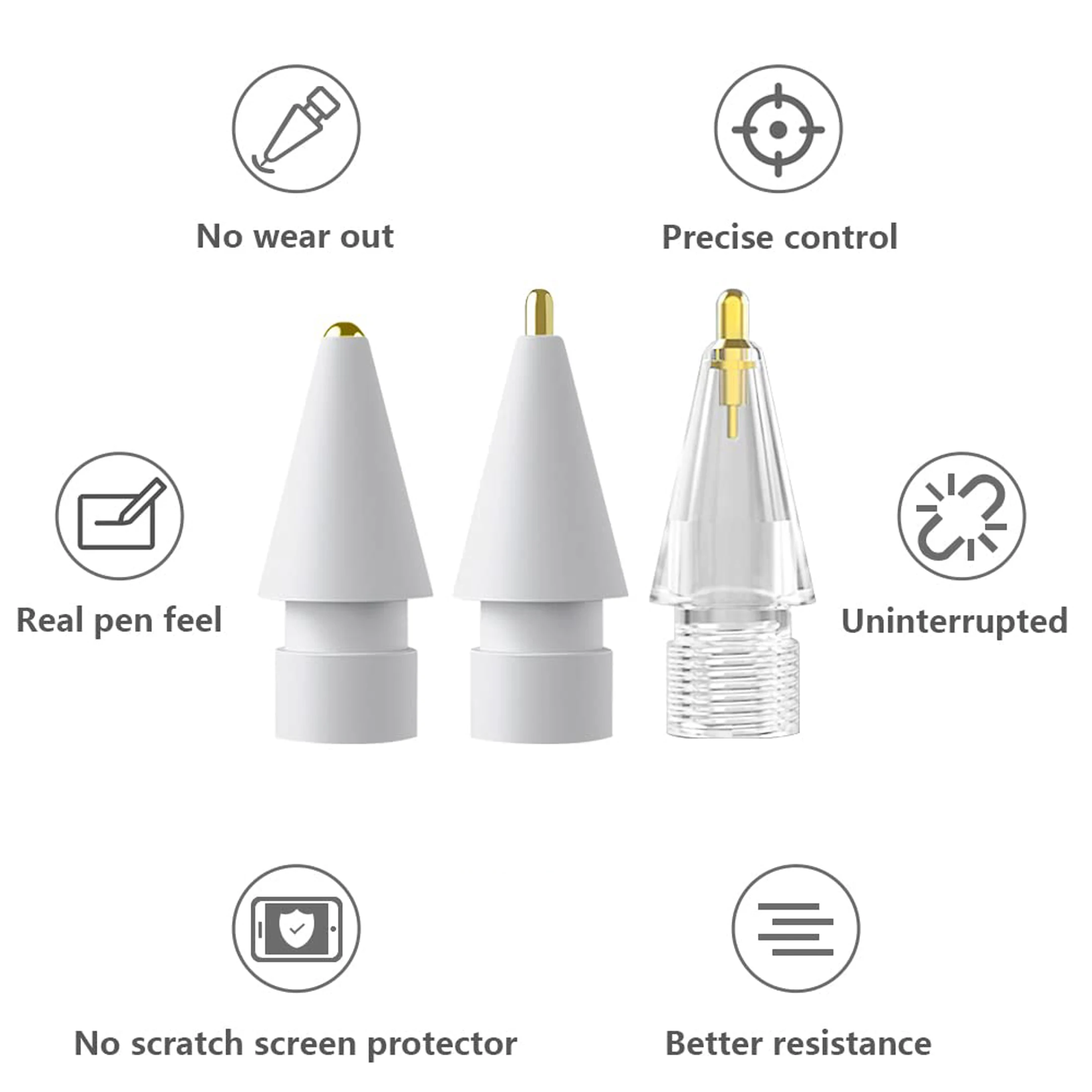 Replacement Tips for Apple Pencil 2nd Gen and Apple Pencil 1st Gen