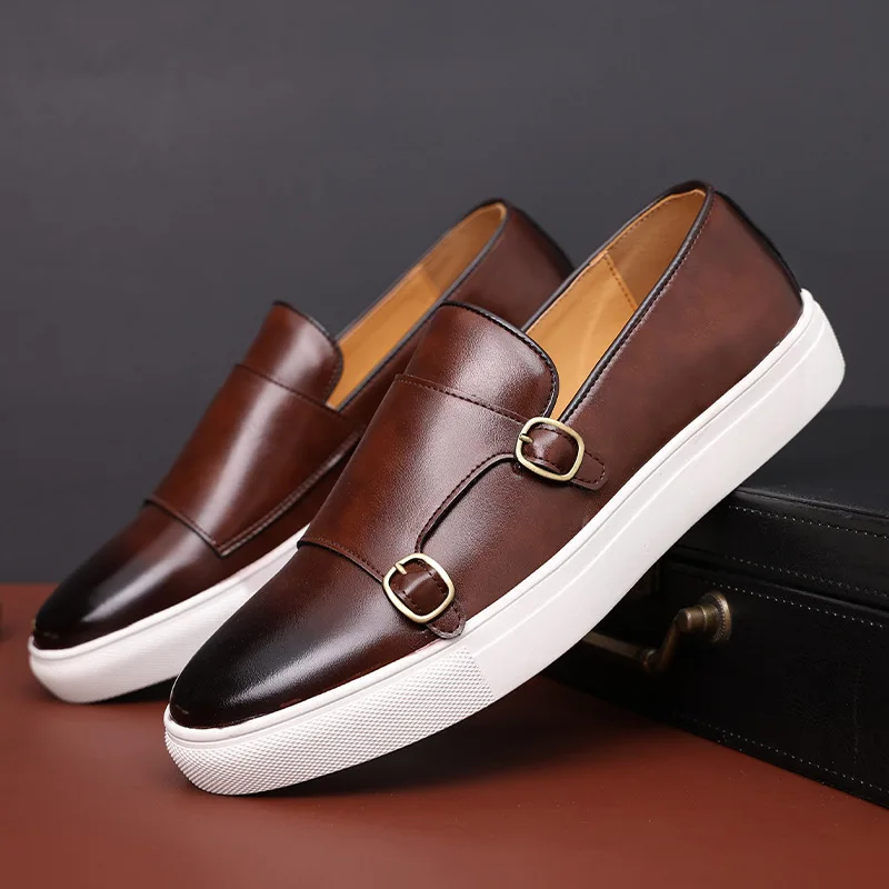 Mocassin Granville Cuir de veau grainé marron