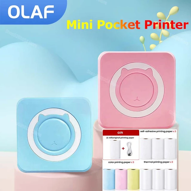 Portable Mini Wireless Thermal Pocket Printer Self-adhesive Stickers DIY Sticker  Impresora Portatil Student Error Label Printer - AliExpress