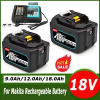 NEW 18V 9.0/12.0/18.0Ah Rechargeable Battery For Makita Power Tools with LED Li-ion Replacement LXT BL1860 1850 18v 9 A 18000mAh 1
