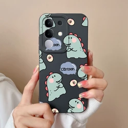 Cute Panda Cactus Liquid Silicone Protective Phone Case for Vivo T4X 5G (TYB49)