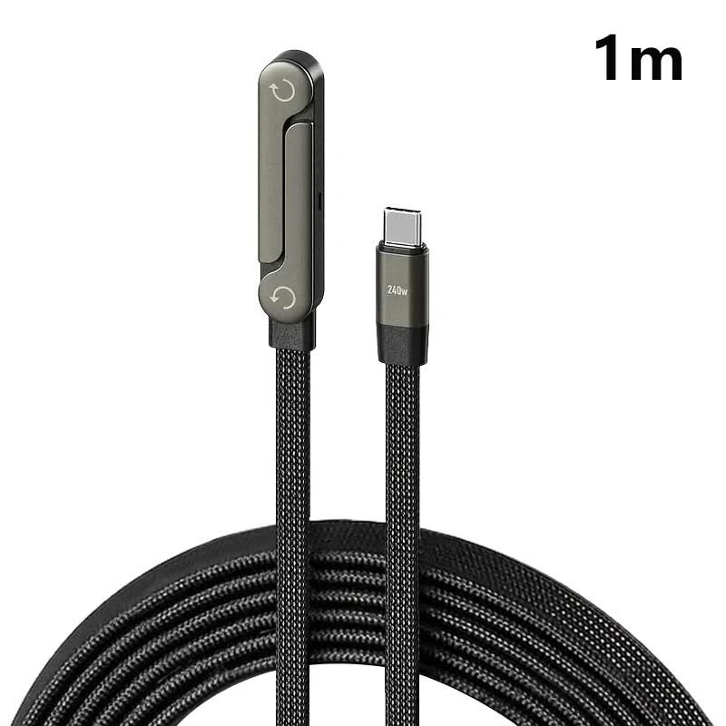 ตัวเลือกสินค้า สายชาร์จ USB-C 2 in 1 พับได้ ชาร์จเร็ว สำหรับมือถือและแท็บเล็ต