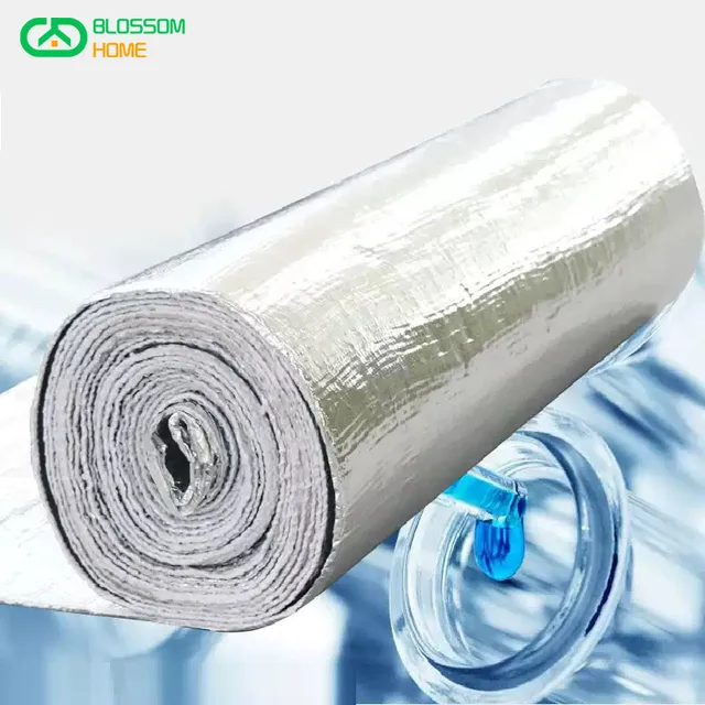 40mmx610mmx1m Aluminium Silicate Insulation Ceramic-fiber Blanket  Refractory Aluminum Foil Cover Needled Fiber Blanket Roll - AliExpress