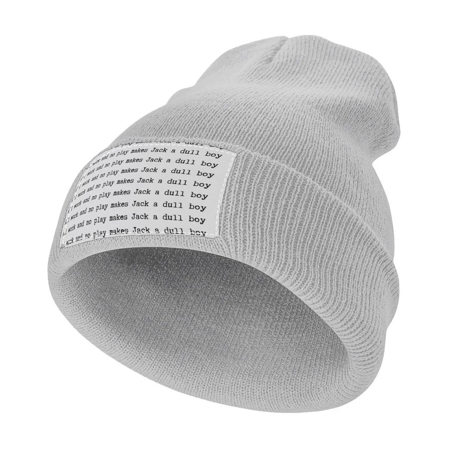 

All work and no play makes Jack a dull boy Knitted Cap Fashion Beach Military Cap Man custom hats Men's Hats Women's
