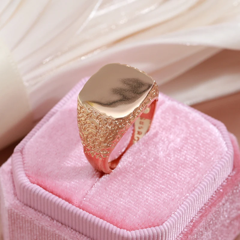 Gold Color Ring Finger Ring Men's Rose Gold Color Ring For Man