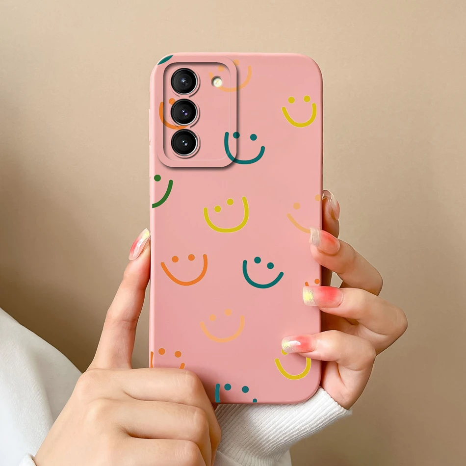 thumbnail image 1 of For Samsung S21 FE Plus Ultra Case Fashion Soft Liquid Silicone Camera Protection Back Cover For Galaxy S21+ S21FE S 21 Fundas, 1 of 5