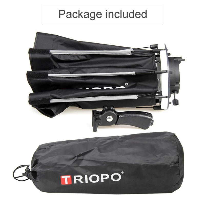 TRIOPO 65cm Portable Flash Outdoor Octagon Umbrella Softbox for