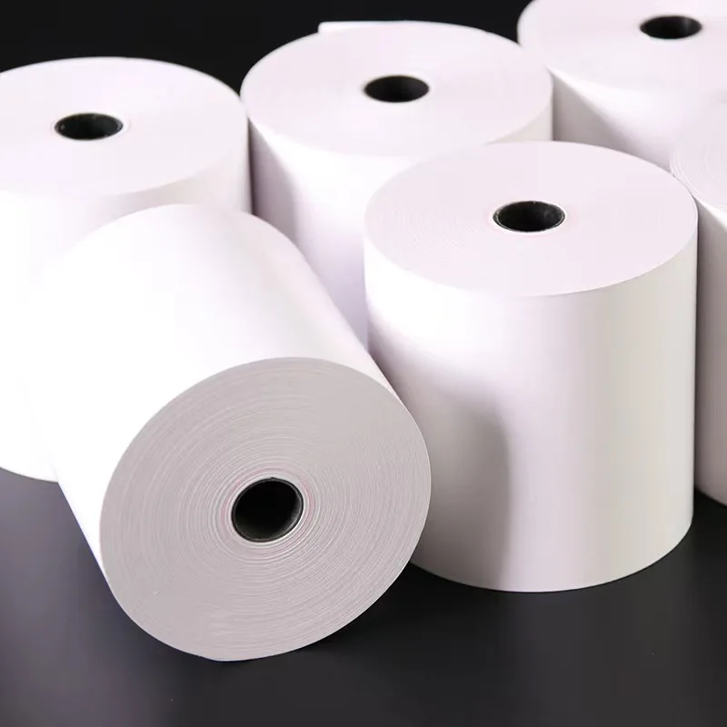 2 Rolls Factory wholesale thermal cash register paper 80x60mm pos receipt paper thermal paper roll for supermarkets images - 6