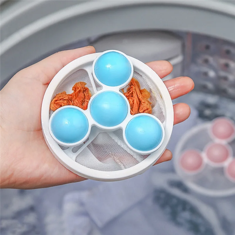 A45G-Floating Hair Filtering Mesh Removal Washing Machine Wool Device, Washing Machine Hair Filter Cleaning Mesh Bag