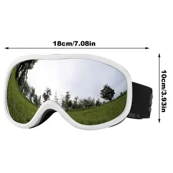 Women Men Ski Goggles Winter Snow Ski Anti-Fogging Goggles Over Glasses Cold Weather Eye Protection Outdoor Sports Adult Youth 6