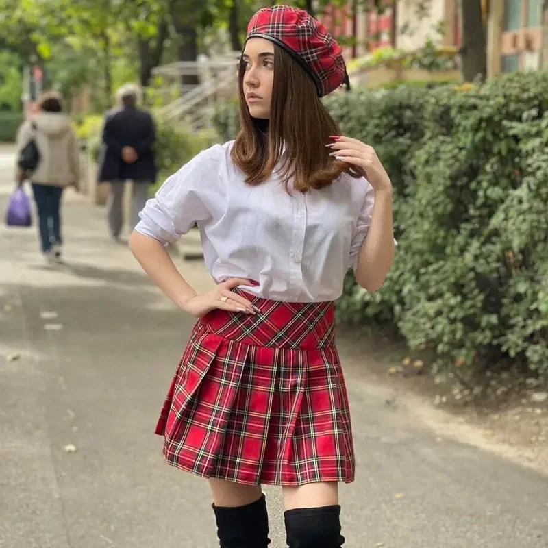 Women's Beret Hat Fashion Plaid Painter Hat Unisex Adult Vintage Autumn
