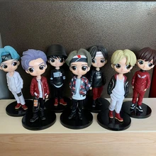 

New KPOP Star TOP Group PVC Figure Model Toys Cute Bangtan Boys Groups A.R.M.Y Action Figures Dolls Gift for Girls 15cm