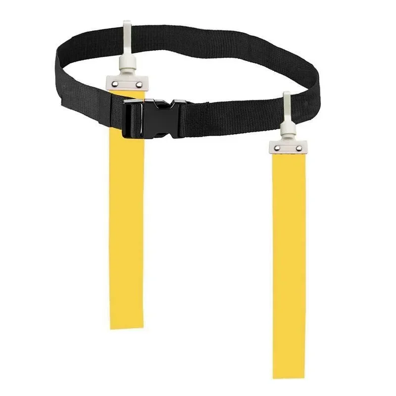 1PC Air Buckle Two Flags American Football Flag Professional Game Training Webbing Buckle Belt Rugby Waist Flag