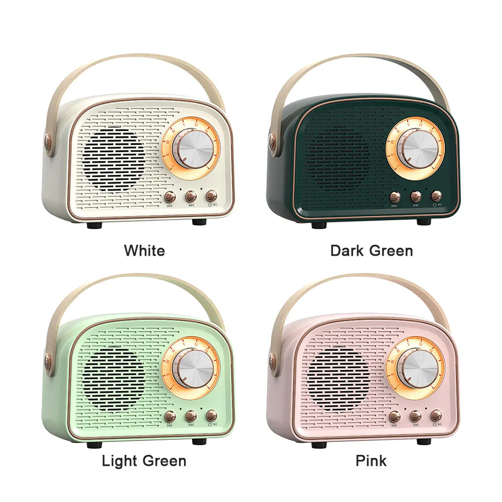 Mini Retro Bluetooth Portable Speaker With Radio , Outdoor