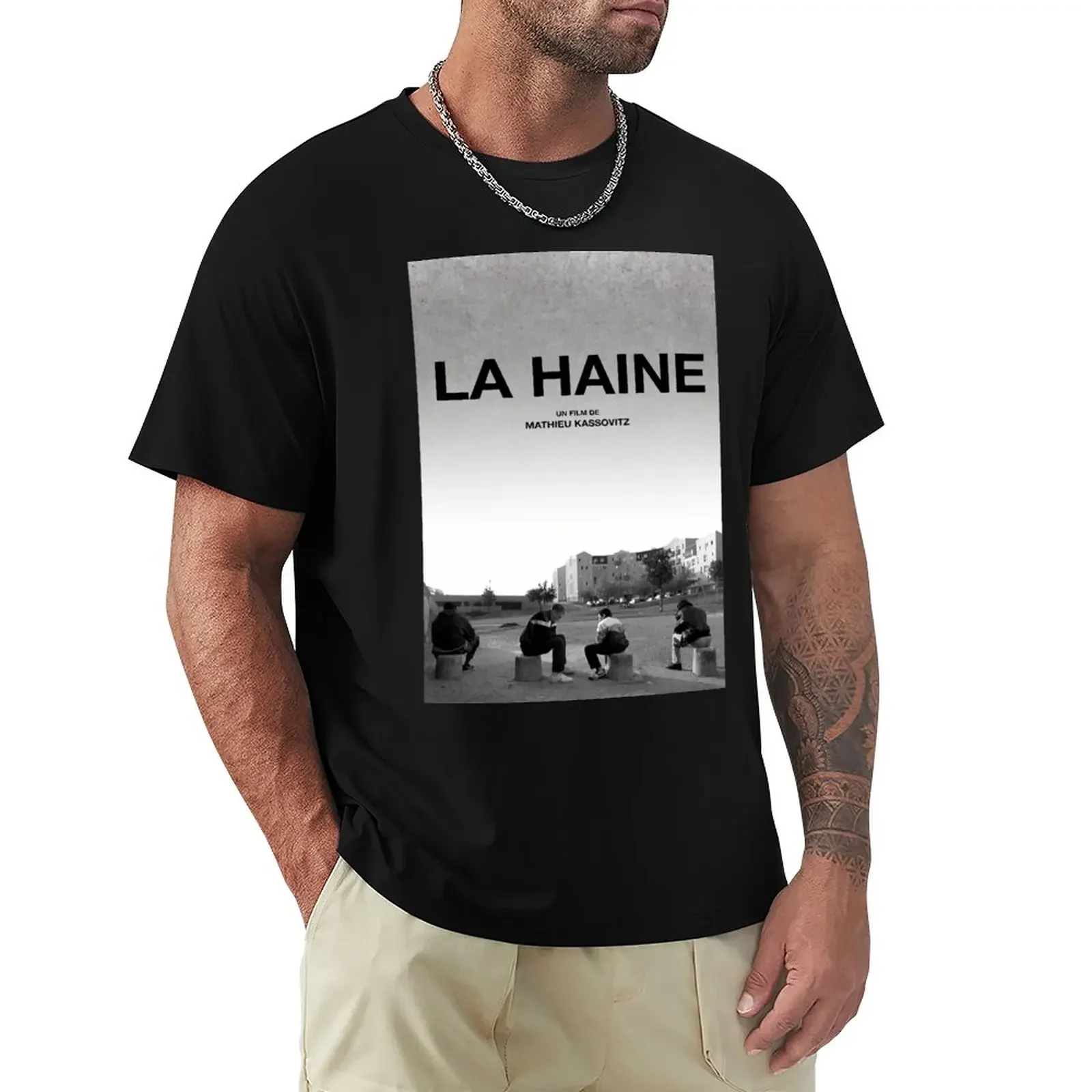 

La Haine Poster Film Movie T-Shirt cute clothes boys whites plain anime mens clothing