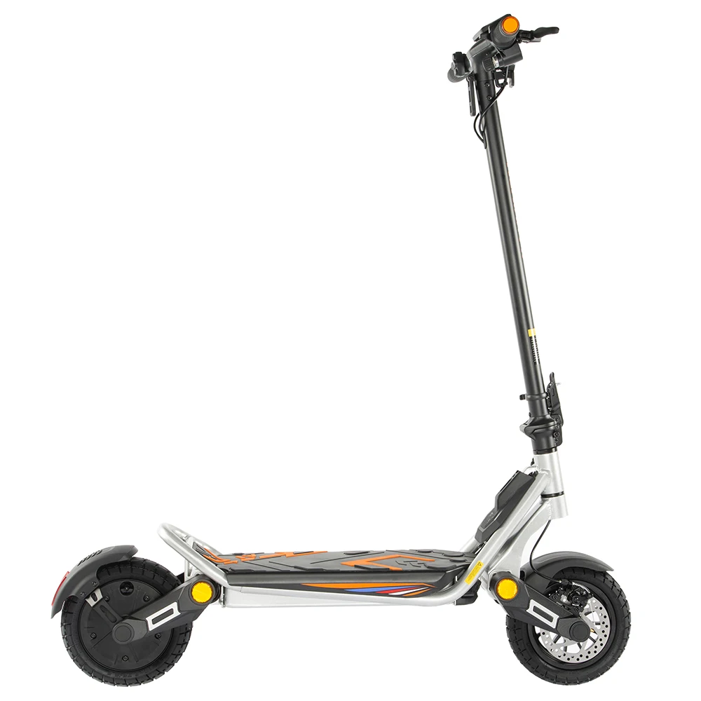 Scooter elettrico pieghevole Kukirin A1, motore da 800 W, batteria 48 V 13 Ah, pneumatico a vuoto da 10 pollici, velocità massima 45 km/h, portata 45 km, freno a disco - immagine 3