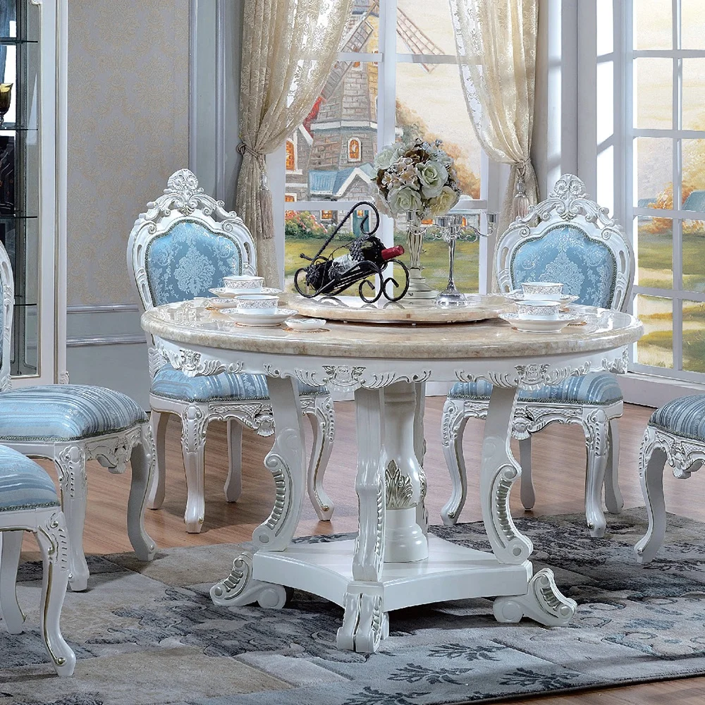 White French Provincial Dining Room Set